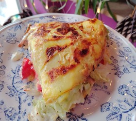 Картофельная лепешка с начинкой