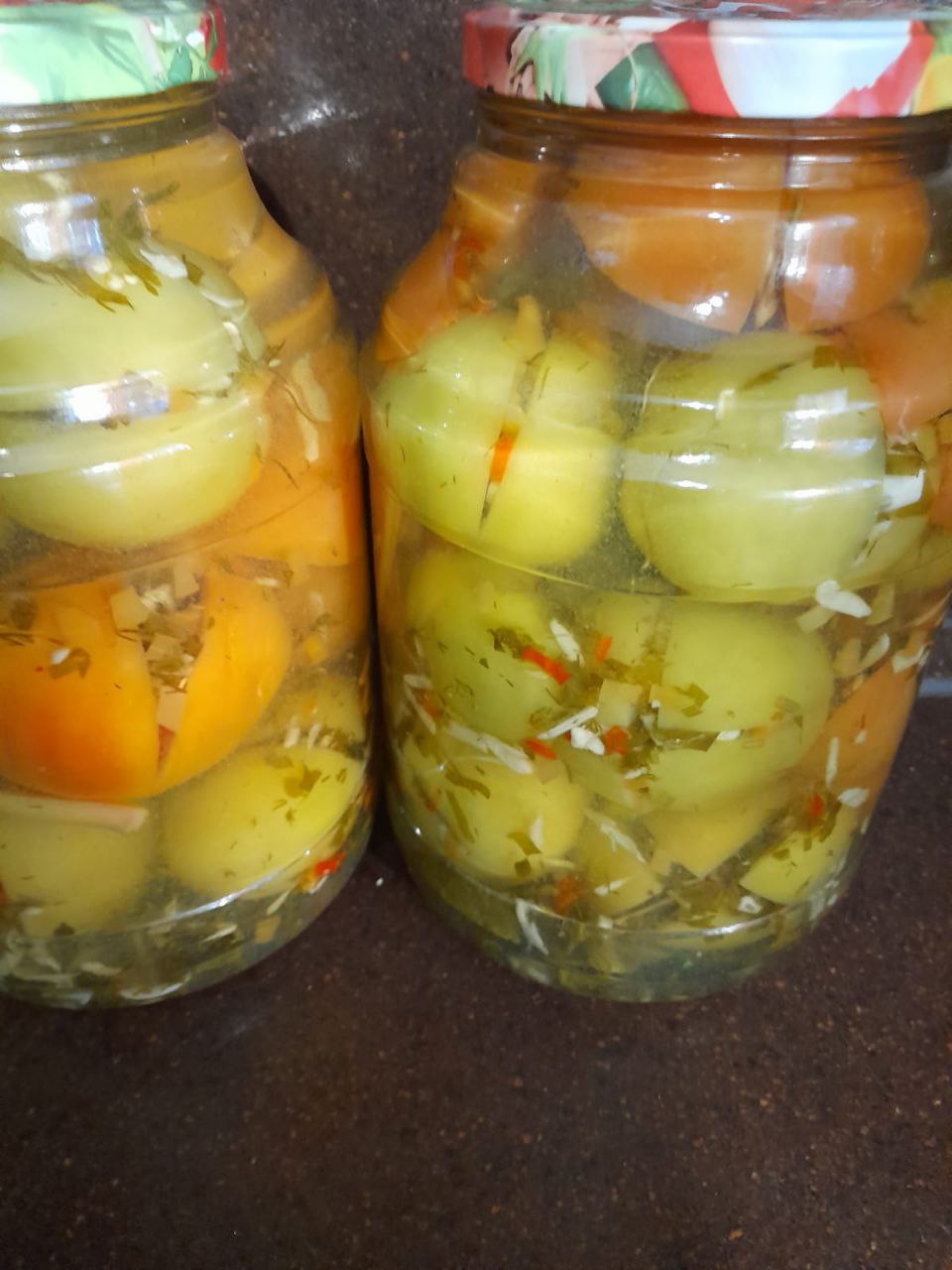 Закусочные зеленые помидоры