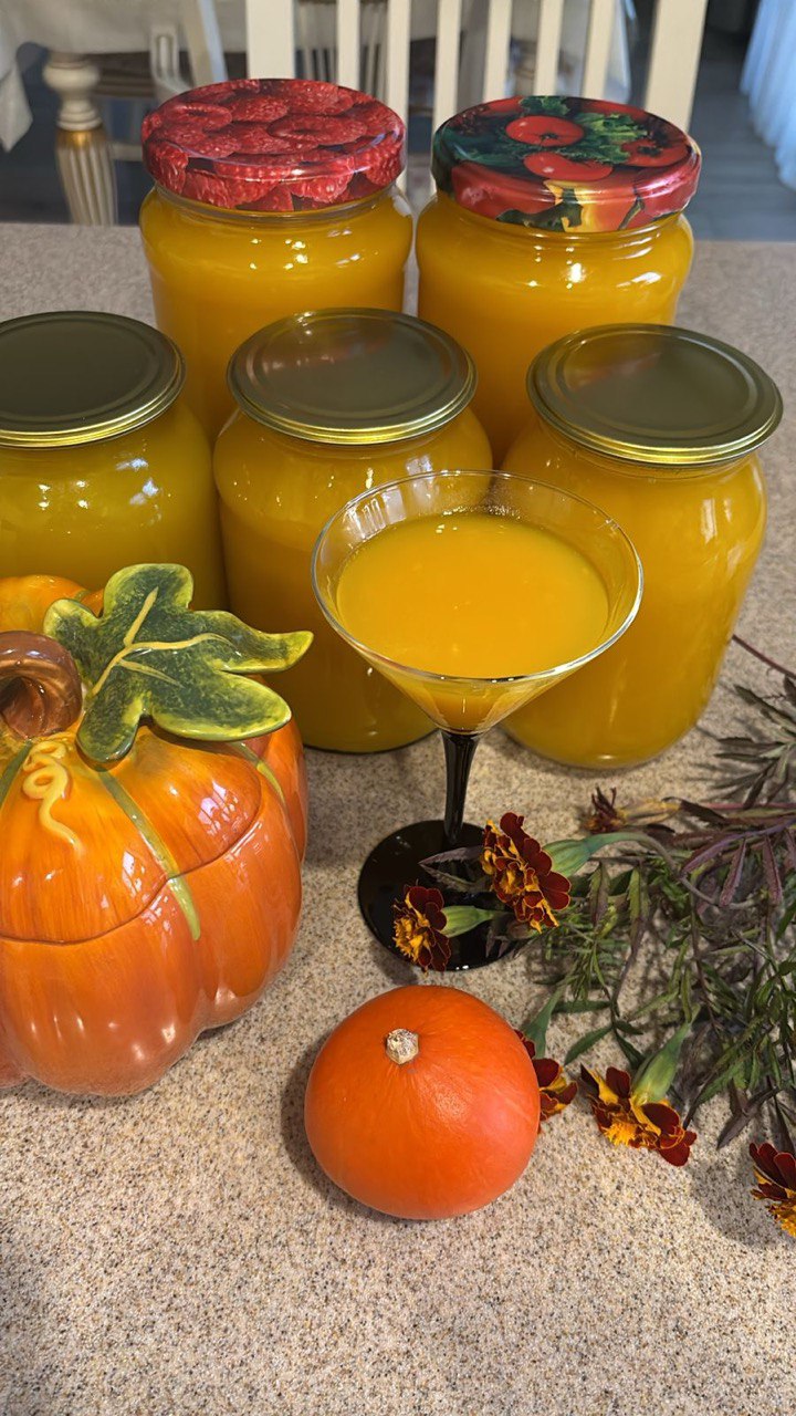 Сок тыквенный с апельсинами