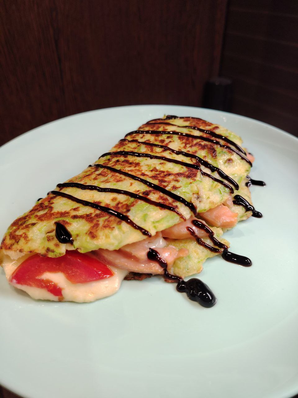 Кабачковый блинчик с начинкой