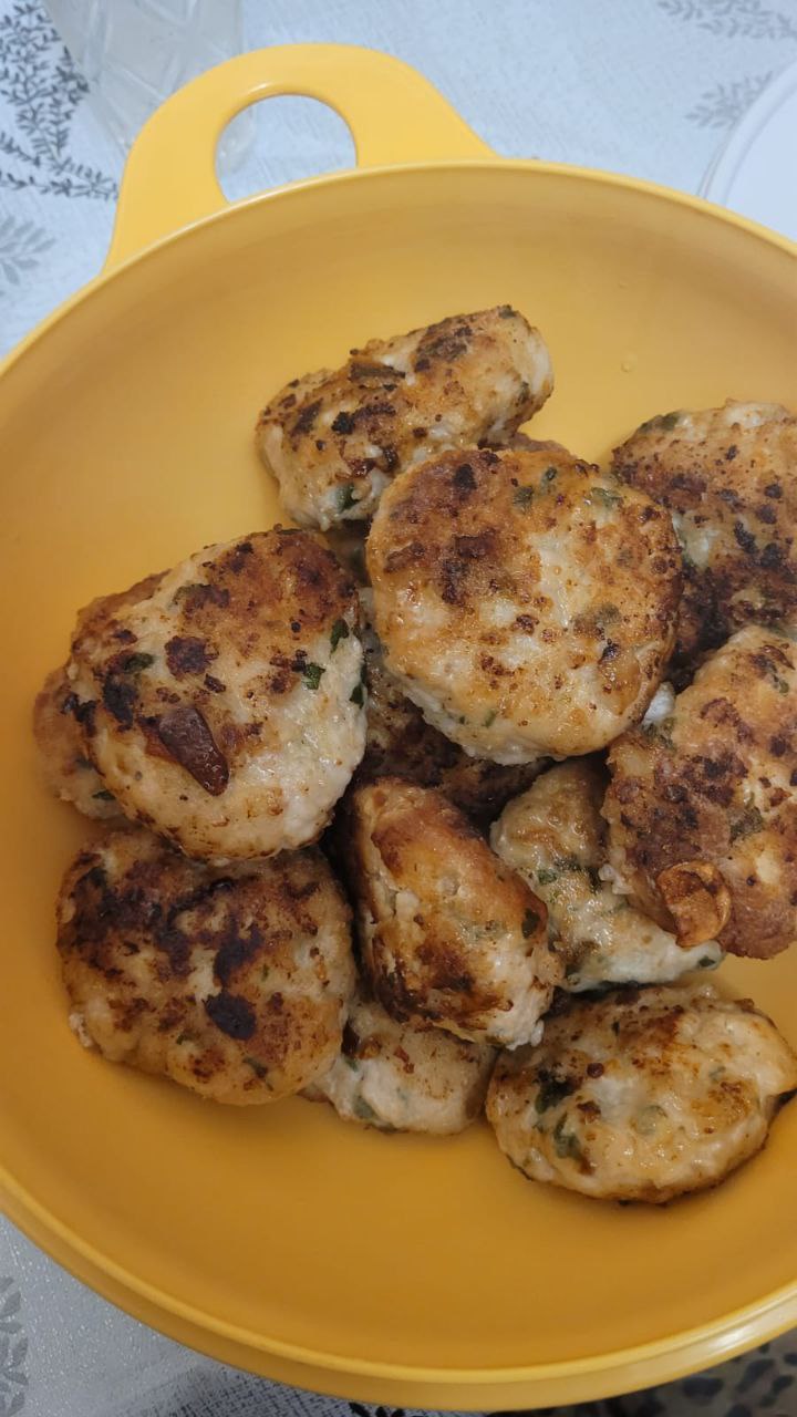 Котлетки из индюшки с грибами