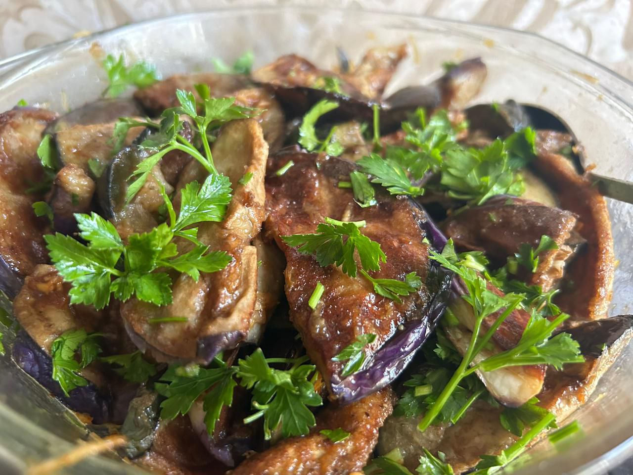 Баклажаны с яйцом