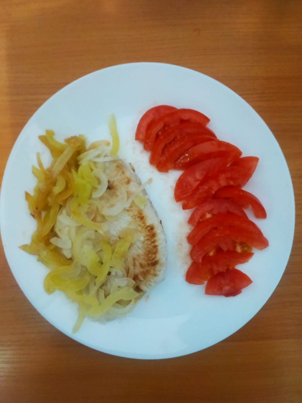 Филе грудки индейки с овощами