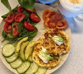 Белковые вафли из творога