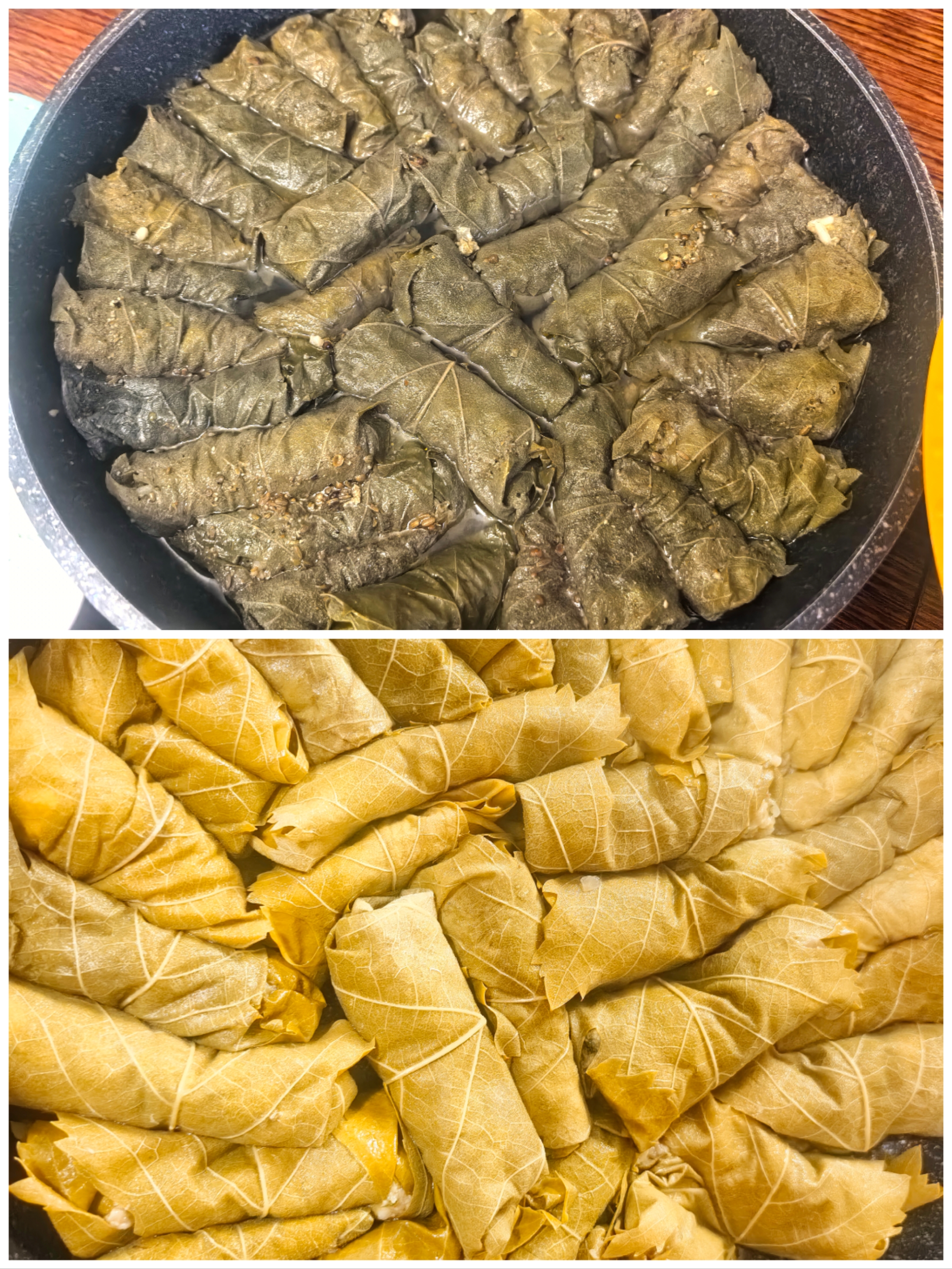 Долма в виноградных листьях .