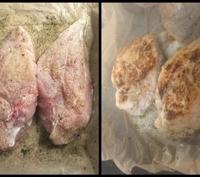 Куриная грудка в пергаменте